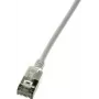 Logilink Ultraflex SlimLine - komutācijas kabelis - RJ-45 (vīr.) uz RJ-45 (vīr.) - 5 m - 3,8 mm - ekranēts PIMF - CAT 6a - ekranēts, bez halogēniem, formēts - pelēks, RAL 7035 (CQ9072S)