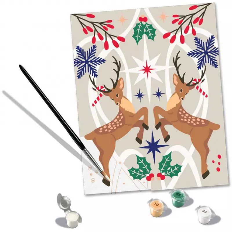 Ravensburger CreArt krāsošanas komplekts – Ziemassvētku briedis (radošais krāsošanas komplekts)