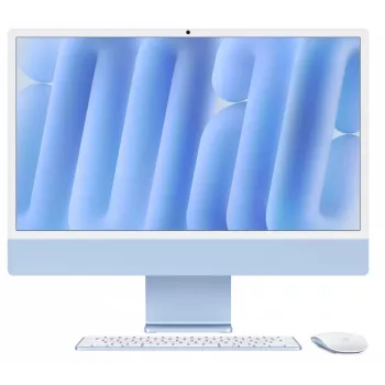 iMac 24 collas: M4 10/10, 16 GB, 512 GB SSD - zils