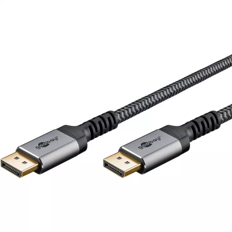 Pro DisplayPort 1.4 Sleeved - Kabelis Ekrānam - 2m - Melns