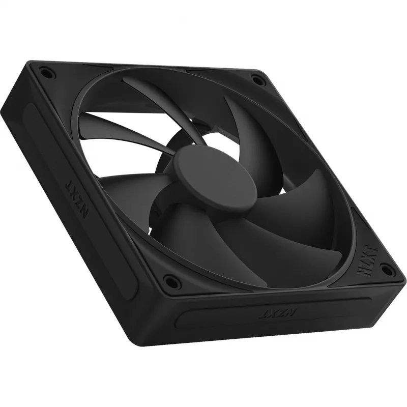 NZXT F Series F120P 120mm korpusa ventilators — melns