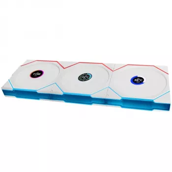 120 mm ARGB PWM bezvadu LCD korpusa ventilators Lian Li UNI FAN TL ar LCD displeju