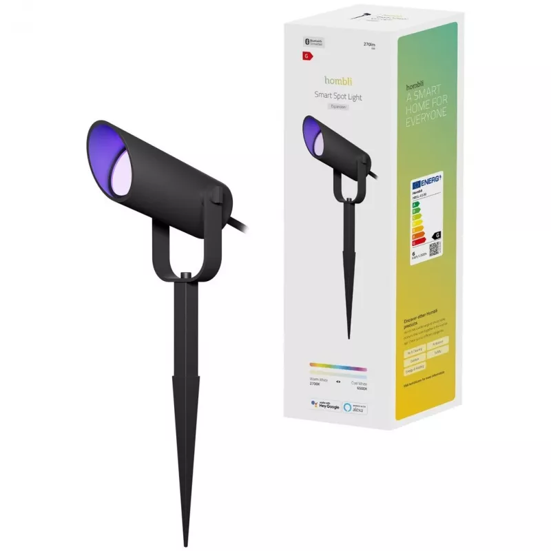 Smart apgaismojuma prožektors Hombli HBSL-0100 Bluetooth 6 W melns