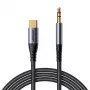 Audio kabelis Joyroom SY-A07 3.5mm uz USB-C, 1,2 m, melns