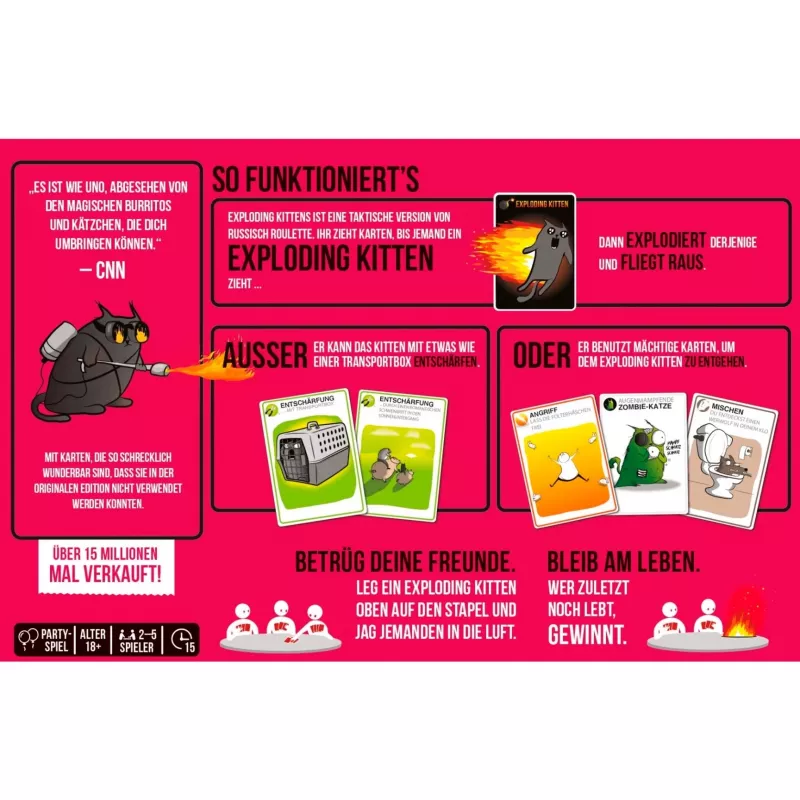 Exploding Kittens - NSFW izdevums, kāršu spēle