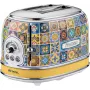 Ariete 155 Toaster Positano, 810 W, 2 šķēles, 6 apbrūnināšanas līmeņi, drupatu paplāte, atkausēšanas funkcija, automātiska izmešana, bez skavām
