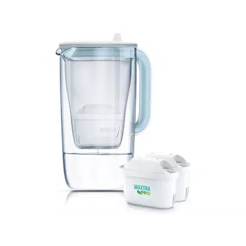 Ūdens filtrēšanas krūze BRITA Glas Kanne ONE ar 2 x MAXTRA+ PRO kasetnēm (modelis 126032)
