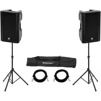 Aktīvo skaļruņu komplekts Omnitronic XKB-215A — 2×15 collu draiveri, 2000 W maksimālā jauda