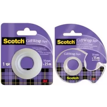 kancelejas lente Scotch GIFTWRAPD 15 m Caurspīdīga