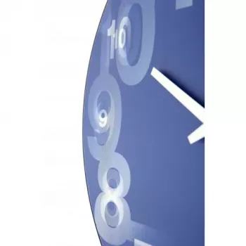 NeXtime pulkstenis 3077bl 3D, Ø39,5 cm, sienas, zils/balts