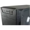 LC Power Classic 7040B - MDT - ATX - bez barošanas bloka - Melns, matēts alumīnijs / Melns - USB/Audio