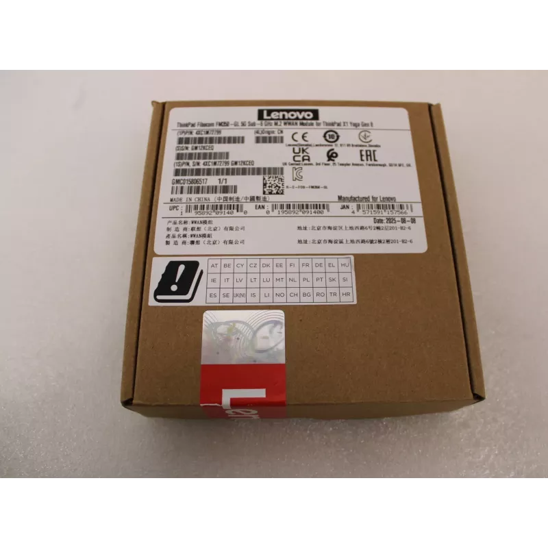 IZPĀRDOTS. | Lenovo 5G Sub-6 GHz M.2 WWAN modulis | ThinkPad Fibocom FM350-GL | LIETOTS