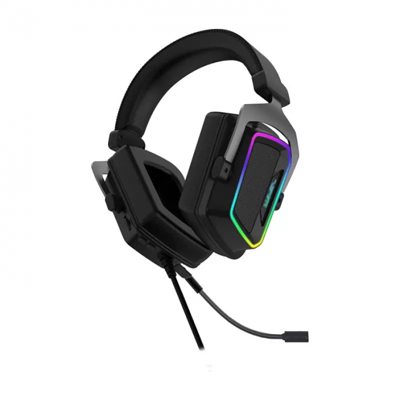 Patriot austiņas V380 RGB 7.1 USB 7.1 virtuālā telpiskā skaņa, apgaismojums (PV3807UMXEK)