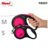 Flexi New Neon S 5 m Suņa izvelkamā pavada