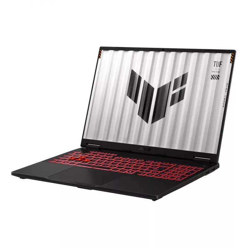 ASUS TUF Gaming A16 FA608 16 collu klēpjdators — AMD Ryzen 7 260 (8c/16t, līdz 5.1 GHz), 16 GB DDR5, 512 GB PCIe 4.0 SSD, NVIDIA GeForce RTX 5070 8 GB