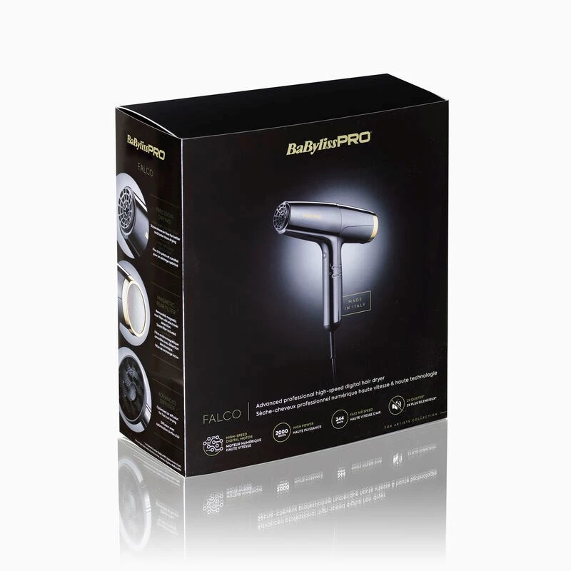 BaByliss Falco BAB8550E Professional matu žāvētājs 2000 W melns