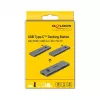 Dokinga stacija DeLOCK Dual USB Type-C ar HDMI, USB 3.2, SD, PD 3.0