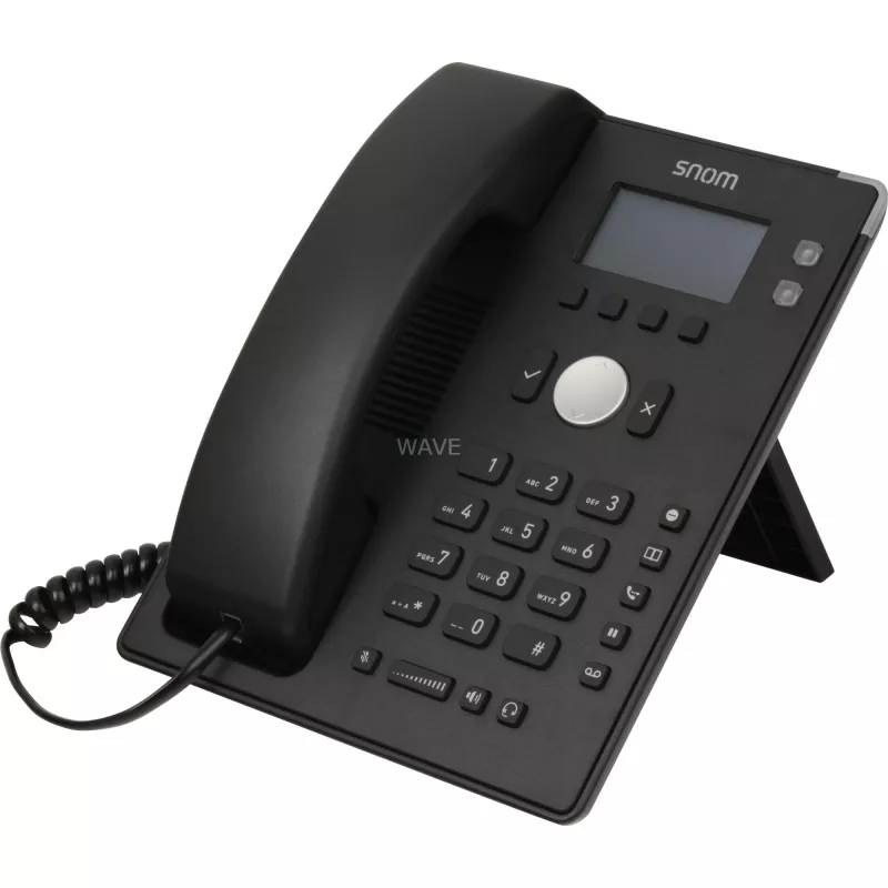 snom D120 - VoIP telefons - trīsvirzienu zvani - SIP - 2 kabeļi - Melns (4361)