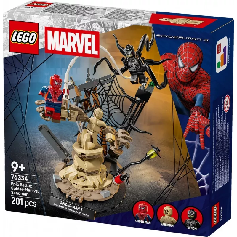 LEGO MARVEL 76334 Episkā cīņa: Zirnekļcilvēks pret Smilšuvīru
