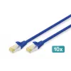 Tīkla kabelis Digitus CAT 6A S/FTP RJ-45 1 m zils