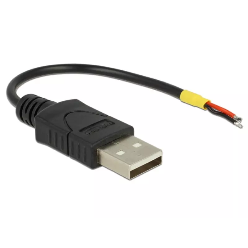 USB kabelis DeLOCK 85250 USB 2.0 0,1 m melns