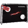 Futbola vārtu trenažieris ar vārtu sienu HUDORA modelis 76947, melns, motīvs “Goal”