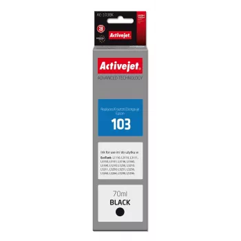 Activejet AE-103Bk tinte (Epson 103 C13T00S14A nomaiņa; Supreme; 70 ml; 4500, melna)