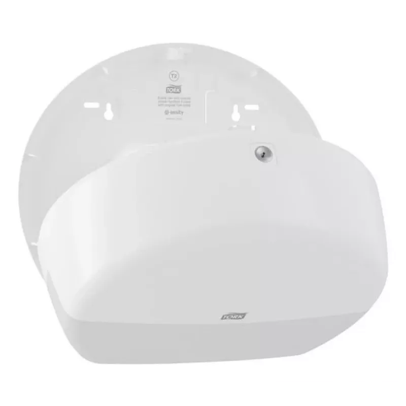Papīra dvieļu dozators Tork Mini Jumbo Roll 132×345×275 mm, balts, MPN 555000