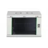 Pie sienas stiprināms 19 collu statīva skapis DIGITUS Dynamic‑N DN-37100, 7U, 600x450 mm (PxG), IP20, gaiši pelēks, neizjaukts