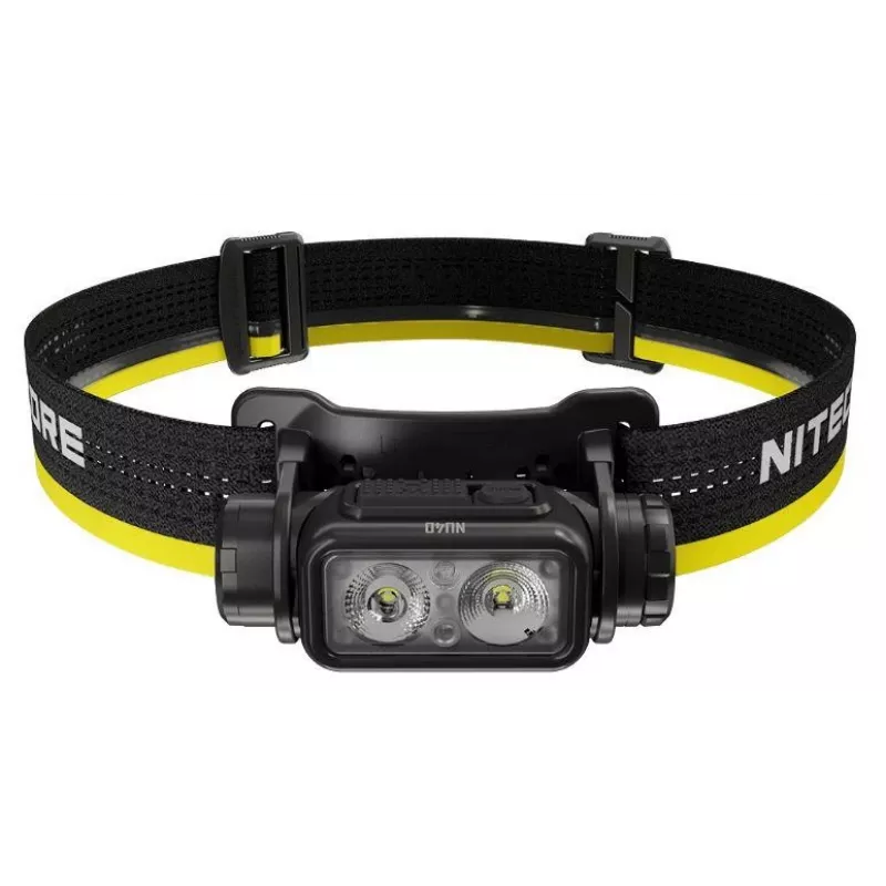 Galvas lukturis Nitecore NU40 melns LED 2 lampas IP68