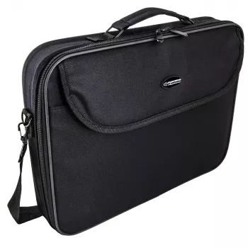 Esperanza ET101 portatīvā datora soma 39.6 cm (15.6) Uzmavas somiņa Melna