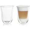 De’Longhi 5513214611 kafijas glāzes, caurspīdīga stikla, 2 gab., 220 ml, 117 mm