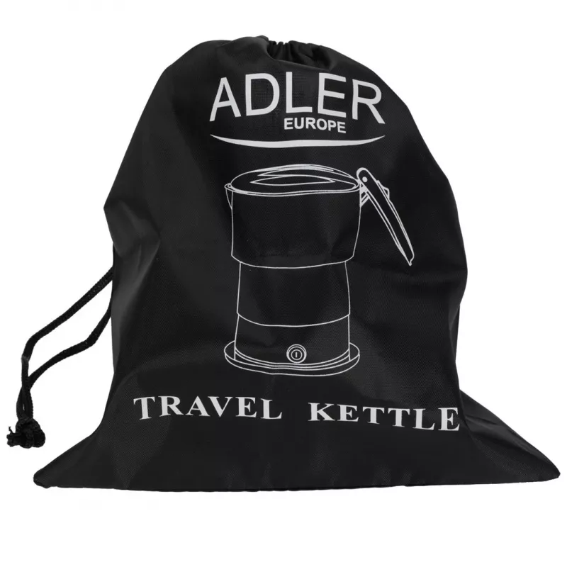Electric kettle Adler AD 1377G, 0.6 L capacity, 600 W, pelēka, plastic/silicone/stainless steel