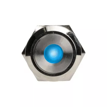 Spiedpogas slēdzis DimasTech PD211 22 mm Silverline Dot RGB — pretvandālisks paneļa vadības elements