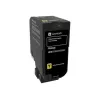 tonera kasete Lexmark 74C20Y0 1000 lapas dzeltena
