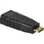 Wentronic Goobay HDMI™-Adapter, HDMI Standard-Socket (Type A), Melns - HDMI™ A-Socket>HDMI™ C(Mini)-Plug (68841)