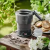 Electric kettle Adler AD 1377G, 0.6 L capacity, 600 W, pelēka, plastic/silicone/stainless steel