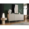 Kumode cama meble ISLA 1505x400x750 mm, kašmira matēts, skaidu plāksne