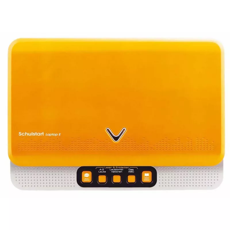 Bērnu mācību klēpjdators VTech Laptop E ar maciņu (dzeltens/pelēks)