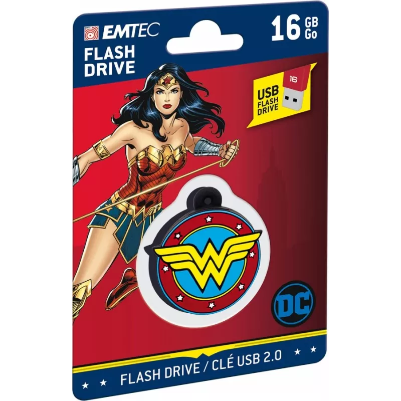 USB zibatmiņa EMTEC Wonder Woman Collector 16 GB USB Type-A 2.0 Daudzkrāsains