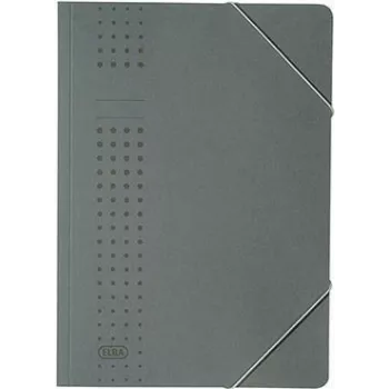ELBA chic-elasticated folder cardboard, A4, Antracīts (33470 AZ) (33470 AZ)