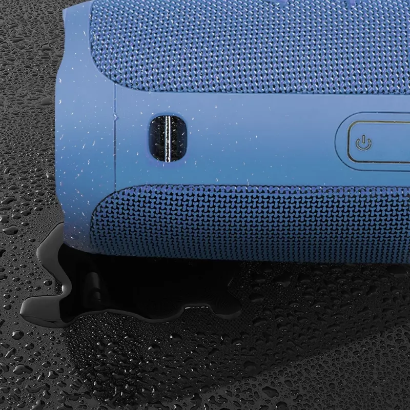 Pārnēsājams skaļrunis MANTA SPK130GO BT — Bluetooth 5.0, TWS, FM, 10W RMS, uzlādējams (melns, 8×8×19 cm)