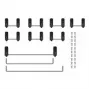 GMK QMX tastatūras stabilizators - melns