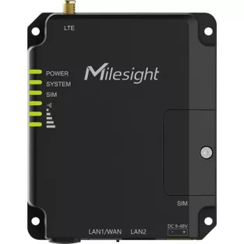 Industriālais maršrutētājs Milesight UR32 Lite 4G LTE — kompakts mobilo sakaru maršrutētājs M2M/IoT savienojumiem
