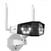 Reolink Duo Series W730 - 4K āra Wi-Fi kamera, divu objektīvu, 180° panorāmas skats, personu/transportlīdzekļu/dzīvnieku noteikšana