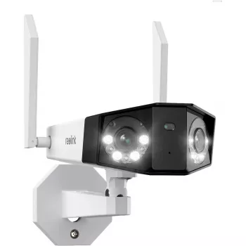 Reolink Duo Series W730 - 4K āra Wi-Fi kamera, divu objektīvu, 180° panorāmas skats, personu/transportlīdzekļu/dzīvnieku noteikšana