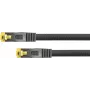 Python® sērijas RJ45 komutācijas kabelis ar Cat.7 kabeli, aizbīdņa aizsardzību (RNS®) un neilona pinumu, S/FTP, PiMF, bezhalogēna, 600MHz, OFC, melns, 30m (8070PY-300S)