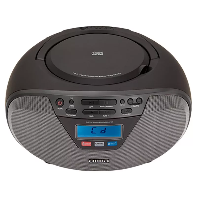 Audio mikro sistēma Aiwa BBTU-400BK, CD/MP3/FM-PLL/BT atskaņotājs (melna)