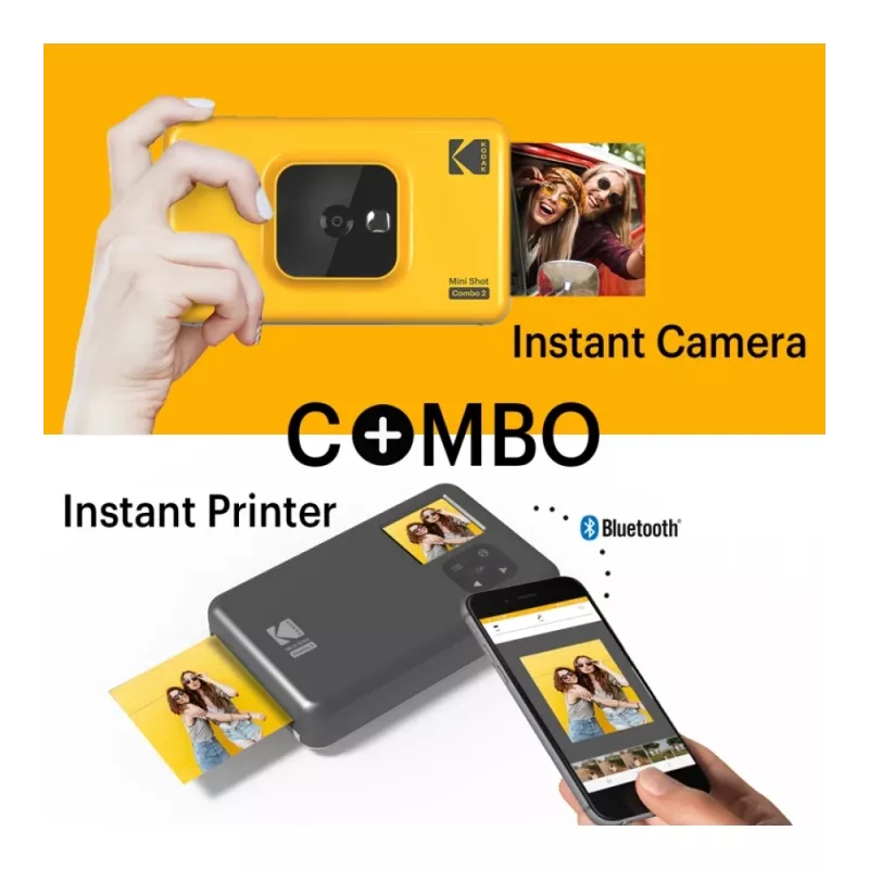 Kodak Mini Shot Combo 2 dzeltena 53.4 x 86.5 mm CMOS