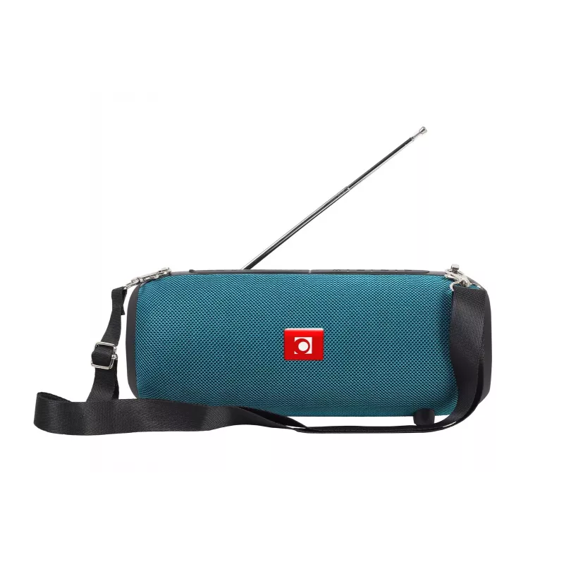 Stereo pārnēsājamais skaļrunis GEMBIRD SPK-BT-17-G — Bluetooth 5.1, 5 W RMS, 1200 mAh, MicroSD, FM, AUX